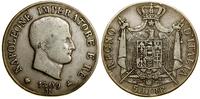 5 lirów 1809 M, Mediolan, srebro, 24.72 g, patyn