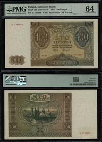 100 złotych 1.08.1941, seria D, numeracja 174548