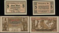 zestaw 2 banknotów 1918–1922, w zestawie: 5 mare