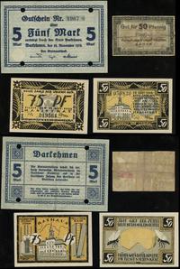 zestaw 4 banknotów 1916–1921, w zestawie: 50 fen