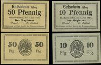 zestaw: 10 fenigów i 50 fenigów 1.07.1920, razem