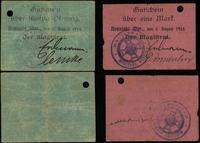 zestaw: 50 fenigów oraz 1 marka 5.08.1914, egzem