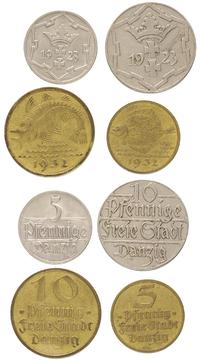 zestaw 5, 10 fenigów 1923, 1932, Berlin, 5 i 10 