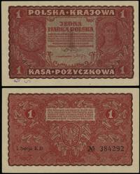 1 marka polska 23.08.1919, seria I-KB, numeracja