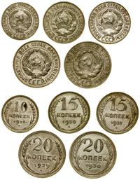 zestaw 5 monet, 2 x 20 kopiejek (1929, 1930), 2 