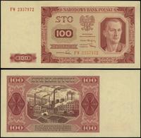 100 złotych 1.07.1948, seria FW, numeracja 23579