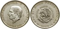 5 peso 1955, Meksyk, srebro próby 720, ok. 18.05