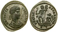follis 348–350, Rzym, Aw: Popiersie władcy w pra