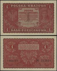 1 marka polska 23.08.1919, seria I-KV, numeracja