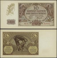 10 złotych 1.03.1940, seria L, numeracja 6777548