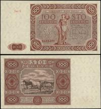 100 złotych 15.07.1947, seria E, numeracja 64163