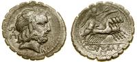 denar 83–82 pne, Rzym, Aw: Głowa Jowisza w prawo