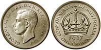 1 korona 1937, Melbourne, srebro próby 925, 28.2