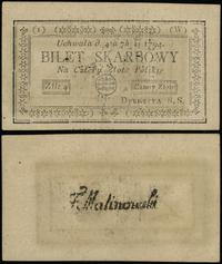 4 złote polskie 4.09.1794, seria 1-W, przebarwio