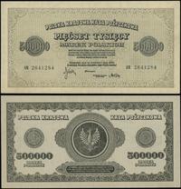 500.000 marek polskich 25.04.1923, seria AN, num