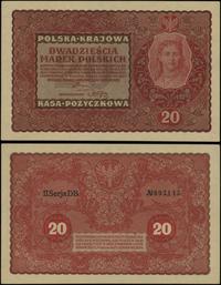 20 marek polskich 23.08.1919, seria II-DB, numer