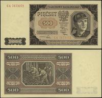 500 złotych 1.07.1948, seria CA, numeracja 76733