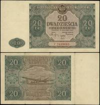 20 złotych 15.05.1946, seria F, numeracja 763960