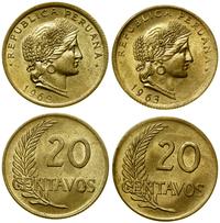 Peru, zestaw 2 x 20 centavos