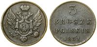 3 grosze polskie (trojak) 1831 KG, Warszawa, Bit