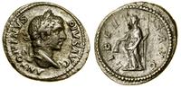 denar 206–210, Rzym, Aw: Popiersie cesarza w wie