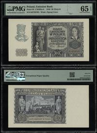 20 złotych 1.03.1940, seria K, numeracja 6728705