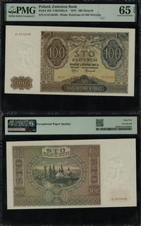 100 złotych 1.08.1941, seria D, numeracja 011044