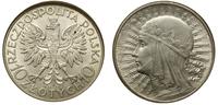 10 złotych 1932, Anglia, głowa kobiety w czepcu 