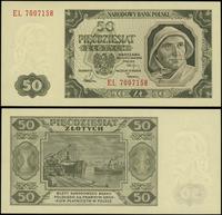 50 złotych 1.07.1948, seria EL, numeracja 700715