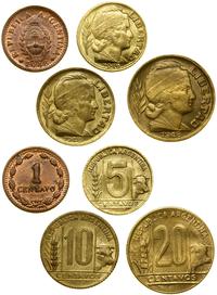 Argentyna, zestaw 4 monet, 1948