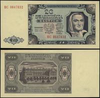 20 złotych 1.07.1948, seria HC, numeracja 064783