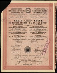 akcja na 1.000 rubli 1910, Łódź, numeracja 07800