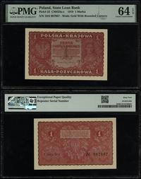 1 marka polska 23.08.1919, seria I-DS, numeracja