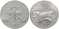 20 złotych 2007, Foka Szara, moneta w okrągłym k