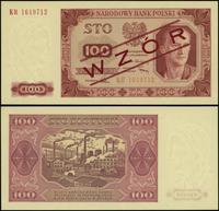 100 złotych 1.07.1948, seria KR, numeracja 16497