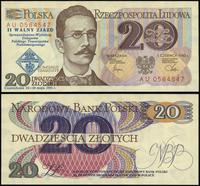 20 złotych 1.06.1982 (1995), seria AU, numeracja