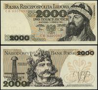 2.000 złotych 1.06.1982, seria CB, numeracja 020
