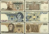zestaw 3 banknotów 1982–1989, 500 zł 1982, seria