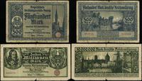 zestaw 2 banknotów 1922–1923, 500 marek 31.10.19