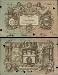 obcięta asygnata na 100 koron 1915, seria A, num