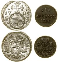 zestaw 2 monet 1705–1765, w zestawie: greszel 17