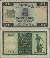 20 guldenów 1.11.1937, seria K, numeracja 602109