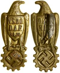 odznaka NSBO DAF 1934, Swastyka w kole zębatym, 