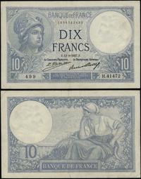 10 franków 13.08.1927, typ Minerve, seria H.4147