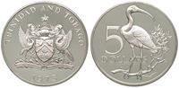 5 dolarów 1973, Ibis, srebro 29.67 g, ryski w tl