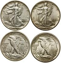 zestaw: 2 x 1/2 dolara 1945, 1946, Filadelfia, t