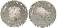 200 Piso 1987, Bawół  z wyspy Mindoro, srebro 25