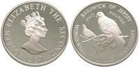 2 funty 1987, Różowe Gołębie, srebro 28.33 g, ry