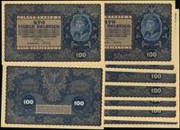 Polska, zestaw: 10 x 100 marek polskich, 23.08.1919