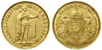 10 koron 1909 KB, Kremnica, złoto, 3.38 g, Fr. 2